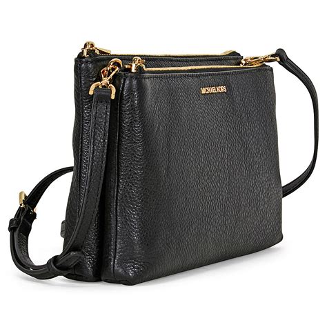 black crossbody purse michael kors|michael kors crossbody thick strap.